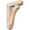Ekena Millwork Legacy Arts and Crafts Smooth Bracket w/ Offset Brace, Douglas Fir, 5 1/2"W x 18"D x 26"H BKT0604X18X26LEC03SDF - alternate 1